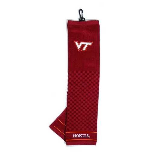 25510: Embroidered Golf Towel Virginia Tech Hokies